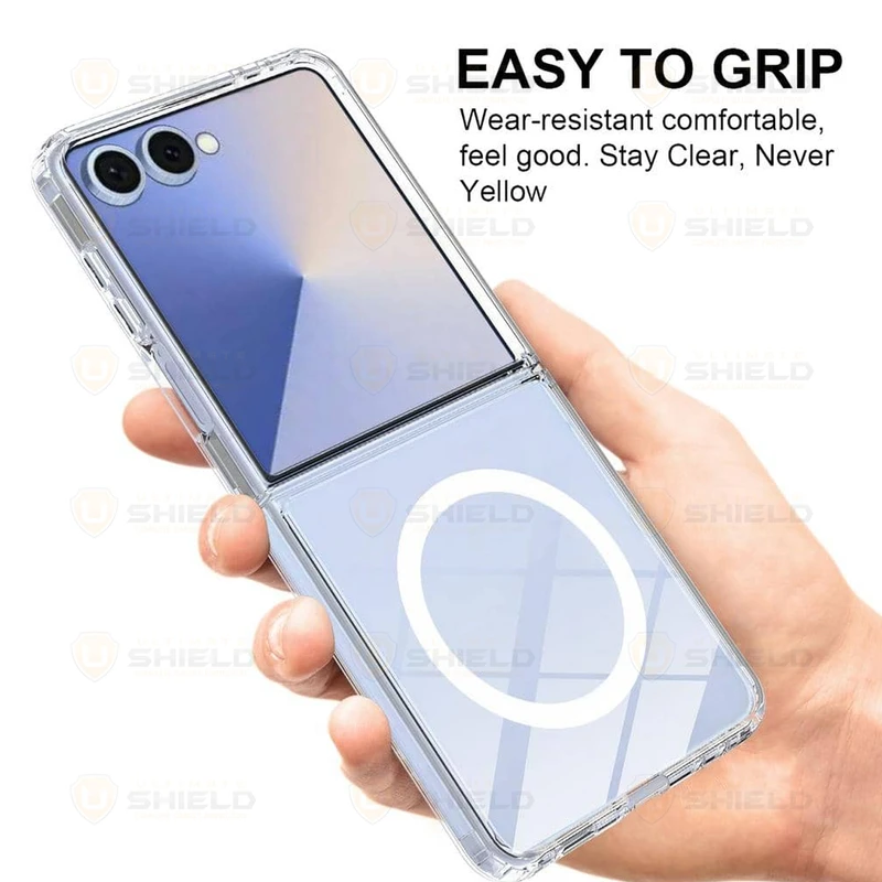 کاور آلتیمیت شیلد مدل Clear Magsafe UL مناسب برای گوشی موبایل سامسونگ Galaxy Z Flip 7