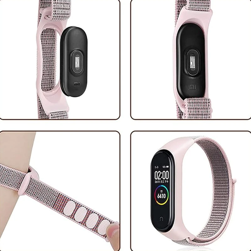 بند شیپ مدل Nylon SK SH مناسب برای ساعت هوشمند شیائومی Mi band 3/4/5/6/7