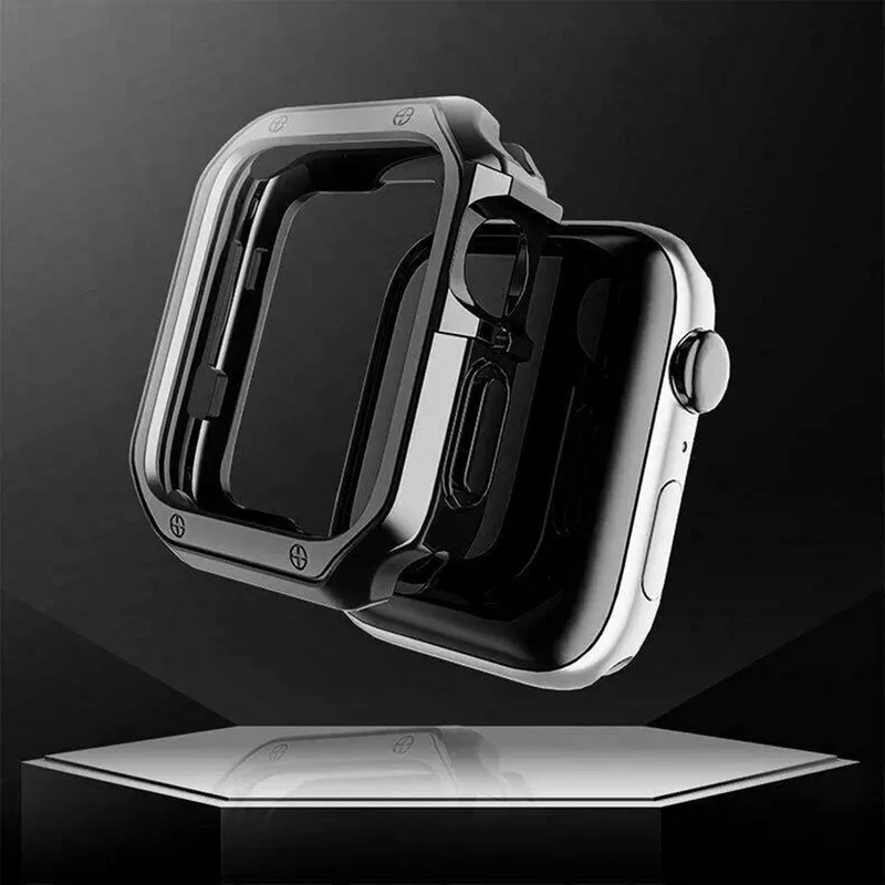 کاور شیپ مدل LUX Guard SH مناسب برای اپل واچ Series SE 2022 Aluminum Case 40mm / SE 2021 Aluminum Case 40mm / Series 5 40mm / Series 6 40mm / Series 4 40mm