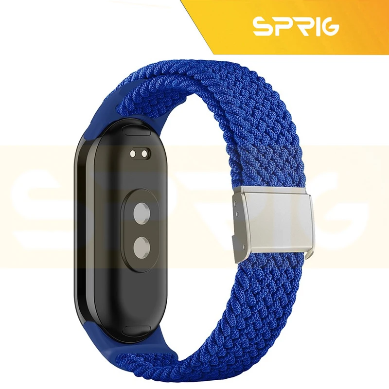 بند اسپریگ مدل BraidedSGK-CLGuard مناسب برای ساعت هوشمند شیائومی Mi band 9 به همراه کاور