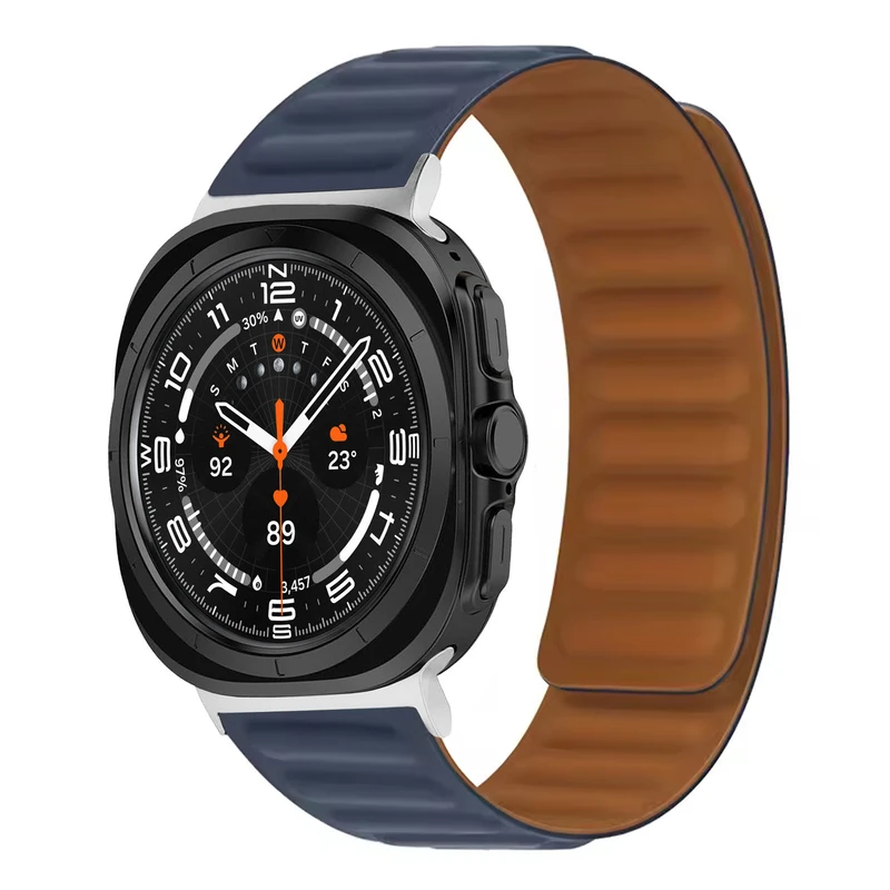 بند هاپلایت مدل Magnetic LP Silver HL مناسب برای ساعت هوشمند سامسونگ Galaxy Watch 7 Ultra 47mm