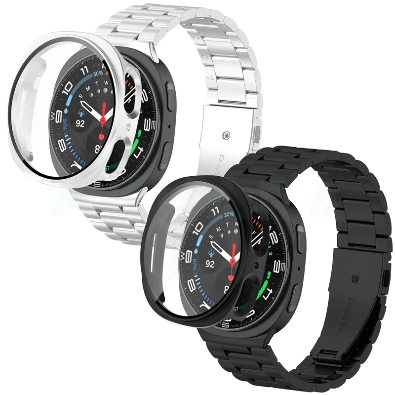 بند آکوآرا مدل 3Bead GRDH مناسب برای ساعت هوشمند سامسونگ Galaxy Watch 8 40mm به همراه کاور
