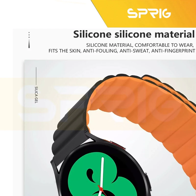 بند اسپریگ مدل Silicone Magnetic Link TW مناسب برای ساعت هوشمند ناتینگ سایز mm 22 سری CMF Watch Pro 3