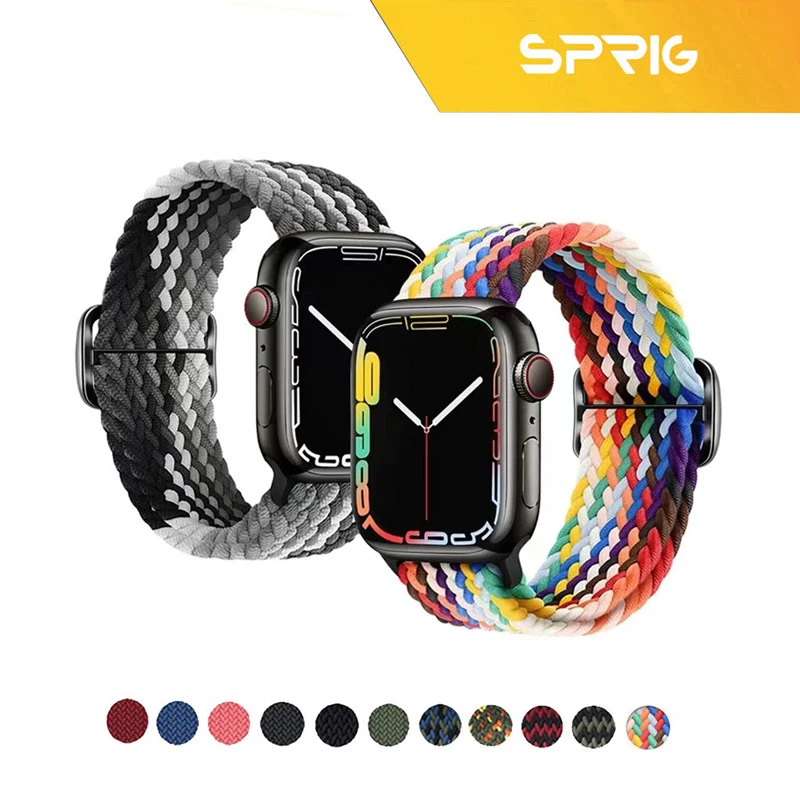 بند اسپریگ مدل Braided Solo مناسب برای اپل واچ 49 میلی متری سری Ultra 2