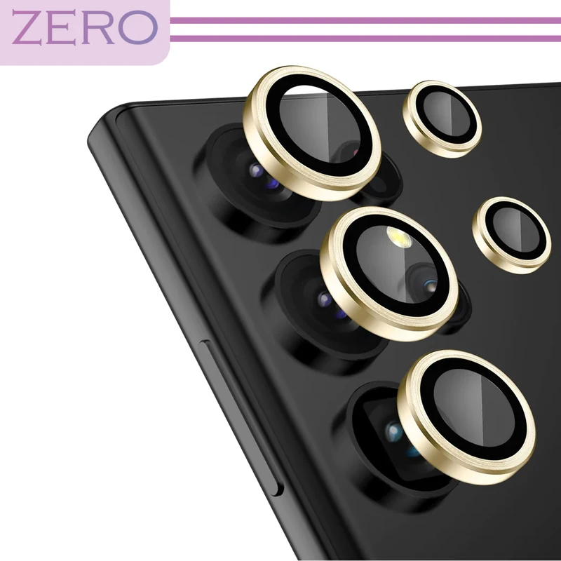محافظ لنز دوربین زیرو مدل Ring Metal مناسب برای گوشی موبایل سامسونگ Galaxy S22 Ultra