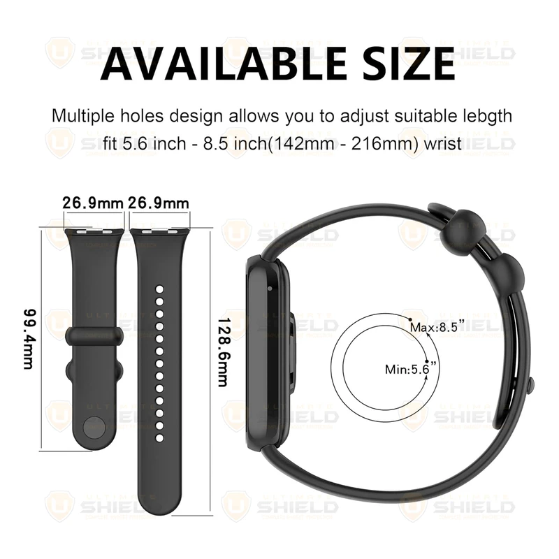بند آلتیمیت شیلد مدل Special GRD مناسب برای ساعت هوشمند شیائومی Mi Band 9 pro به همراه کاور