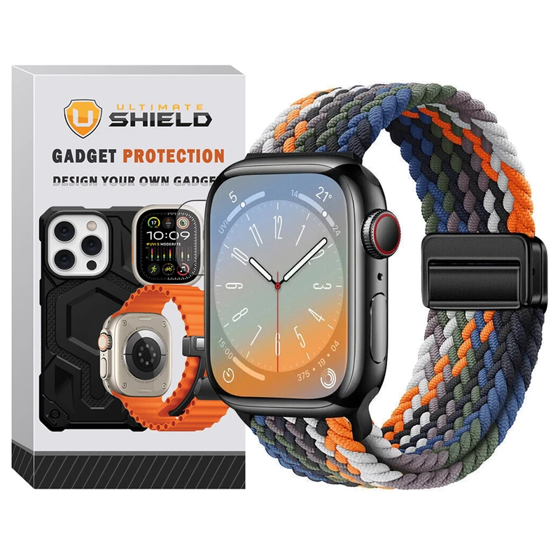 بند آلتیمیت شیلد مدل Braided Magsolo Mix مناسب برای اپل واچ 42 mm سری 1/2/3
