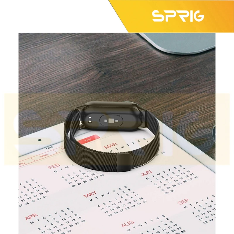 بند اسپریگ مدل Milanese مناسب برای ساعت هوشمند شیائومی Mi Band 8/9
