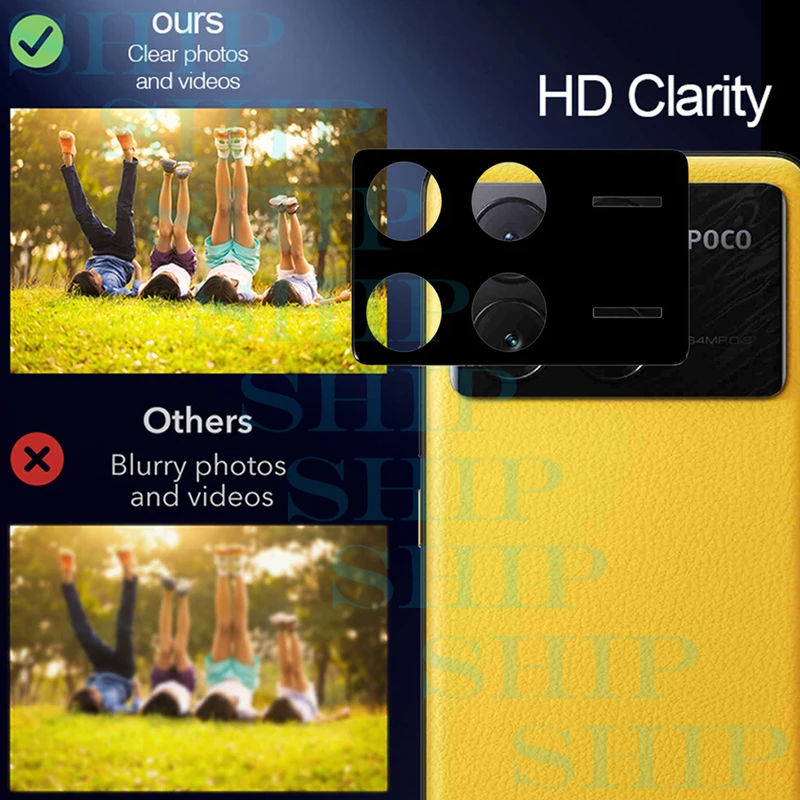 محافظ لنز دوربین شیپ مدل 3D-SH مناسب برای گوشی موبایل شیائومی Poco X6 Pro
