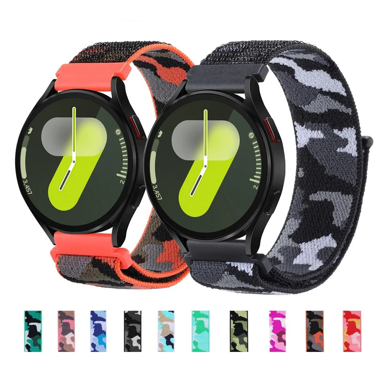 بند هاپلایت مدل Nylon Army HL مناسب برای ساعت هوشمند سامسونگ Galaxy Watch 4/5/6/7/FE سایز 40/43/44/46/47 میلی متری
