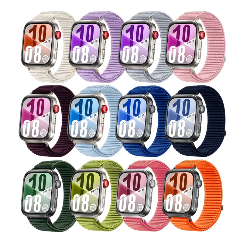 بند آکوآرا مدل Velcro Weave مناسب برای ساعت هوشمند هوآوی Fit 3