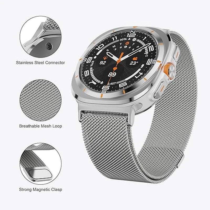 بند ساعت آکوآرا مدل Stahl Set مناسب برای ساعت هوشمند سامسونگ Galaxy Watch 7 Ultra 47mm به همراه کاور مجموعه 5 عددی