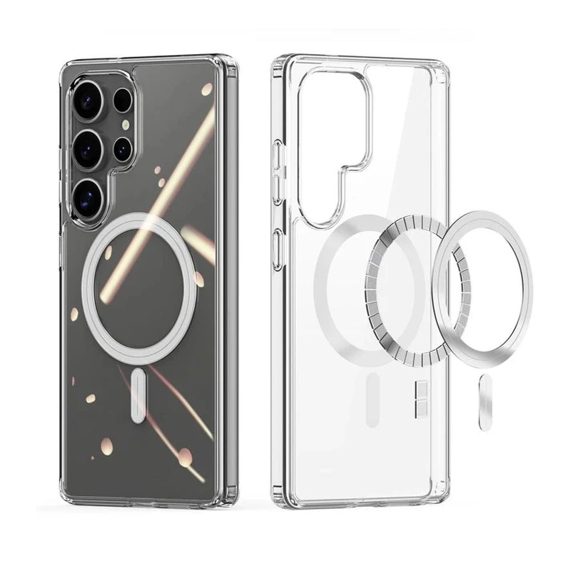کاور هاپلایت مدل MagSafe Clear HL مناسب برای گوشی موبایل سامسونگ Galaxy S25 Ultra به همراه محافظ لنز دوربین