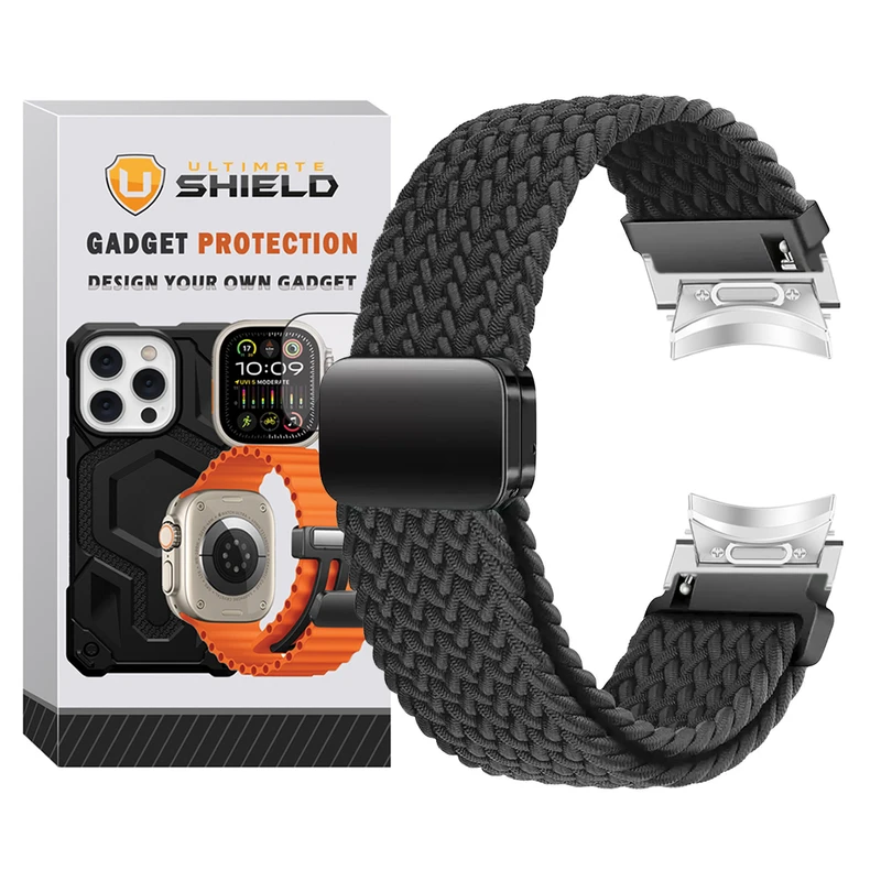 بند آلتیمیت شیلد مدل Braided Magsolo BTN SL مناسب برای ساعت هوشمند سامسونگ Galaxy Watch 7 40mm / Watch 7 44mm / Watch FE 40mm