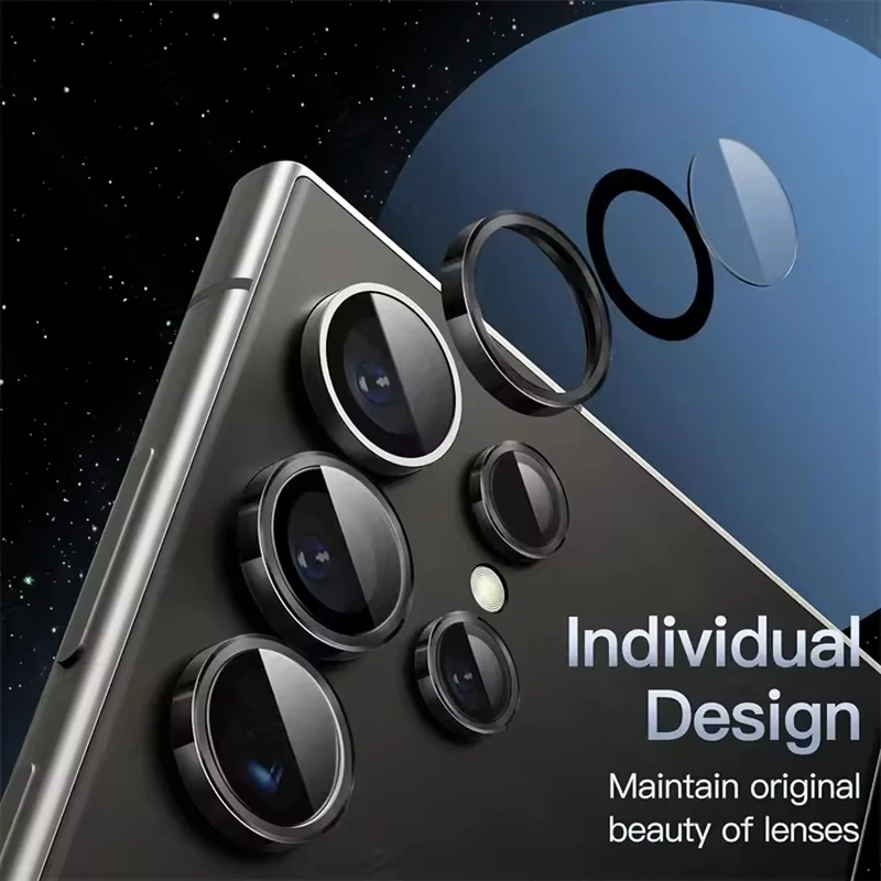 محافظ لنز دوربین رینگی شیپ مدل Ring Protector SH مناسب برای گوشی موبایل سامسونگ Galaxy S25 Ultra