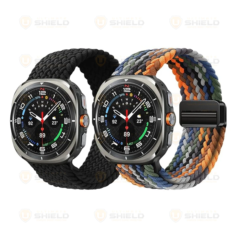 بند آلتیمیت شیلد مدل Braided Magsolo Mix مناسب برای ساعت هوشمند سامسونگ Galaxy Watch 7 Ultra 47mm