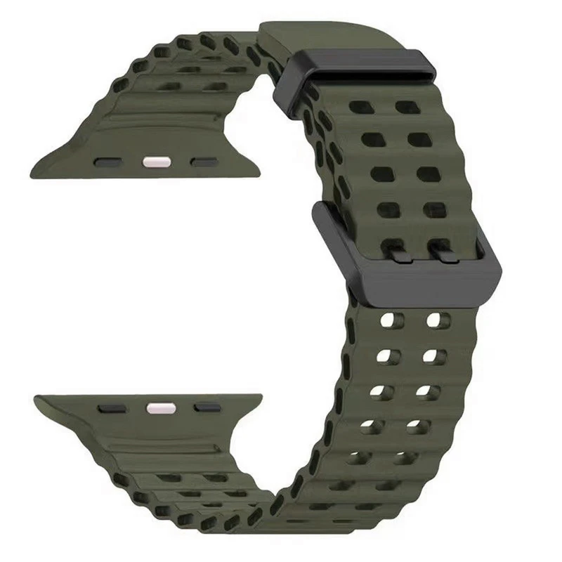 بند هاپلایت مدل Ocean Defender HL مناسب برای اپل واچ سری Se/1/2/3/4/5/6/7/8/9 سایز 42/44/45 میلیمتری به همراه کاور