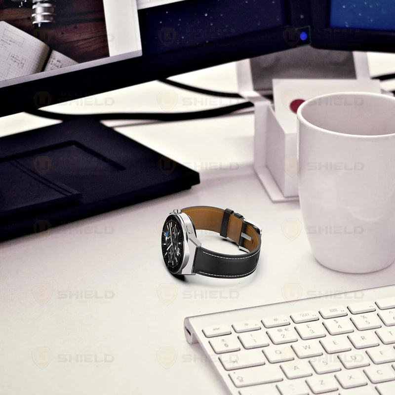 بند آلتیمیت شیلد مدل Leather SM TW مناسب برای ساعت هوشمند میبرو X1 / C3 / C4 22mm