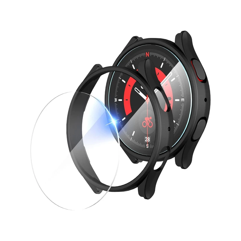 بند هاپلایت مدل 3Bead-GRD HL مناسب برای ساعت هوشمند سامسونگ Galaxy Watch 5 Pro 45mm به همراه کاور