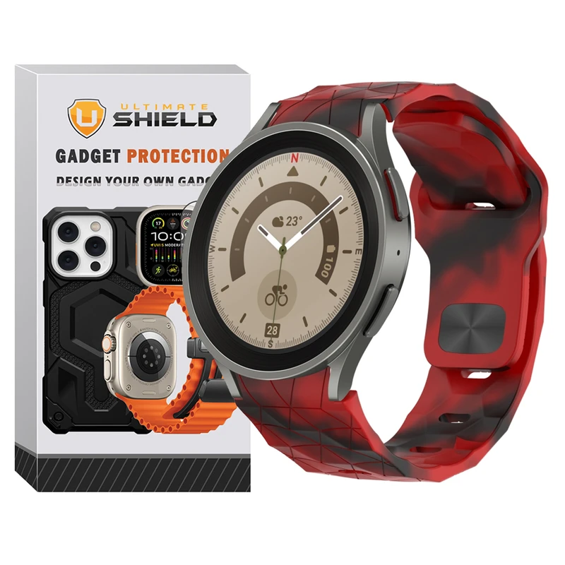 بند آلتیمیت شیلد مدل Ball Band Arc Mix مناسب برای ساعت هوشمند سامسونگ Galaxy Watch 5 40mm / Watch 5 44mm / Watch 5 Pro 45mm