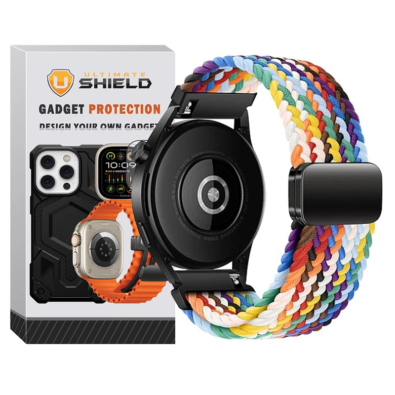 بند آلتیمیت شیلد مدل Braided Magsolo Mix TW مناسب برای ساعت هوشمند میبرو A1 / A2 / A3 22mm
