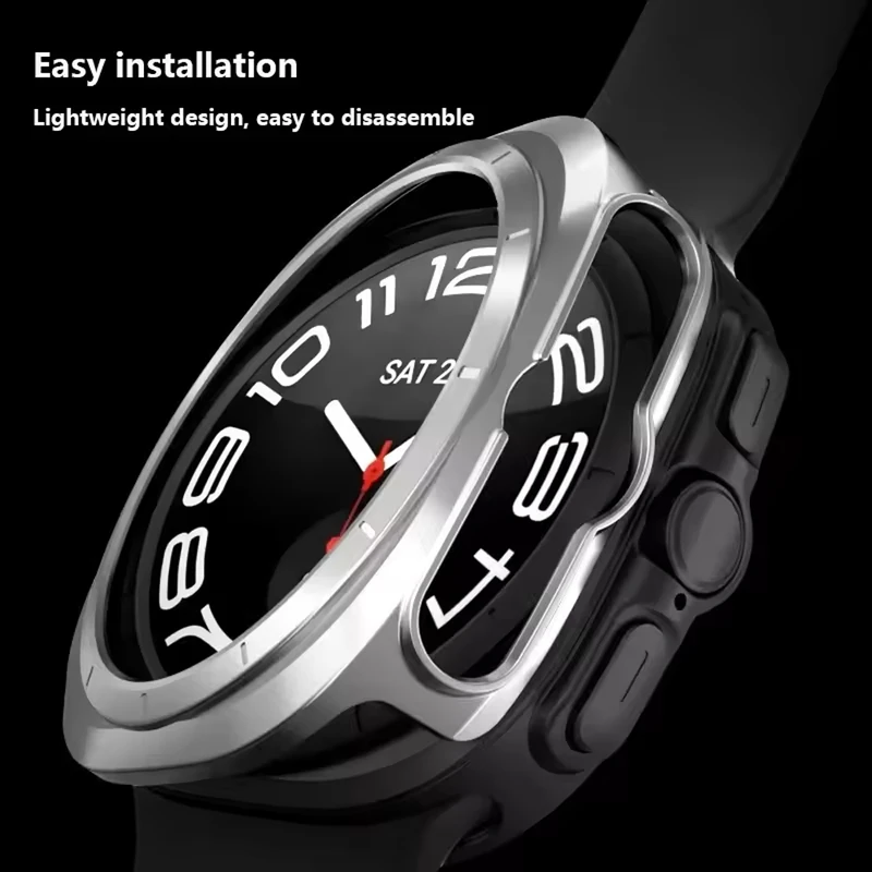 بند ساعت آکوآرا مدل Stahl Set مناسب برای ساعت هوشمند سامسونگ Galaxy Watch 7 Ultra 47mm به همراه کاور مجموعه 5 عددی