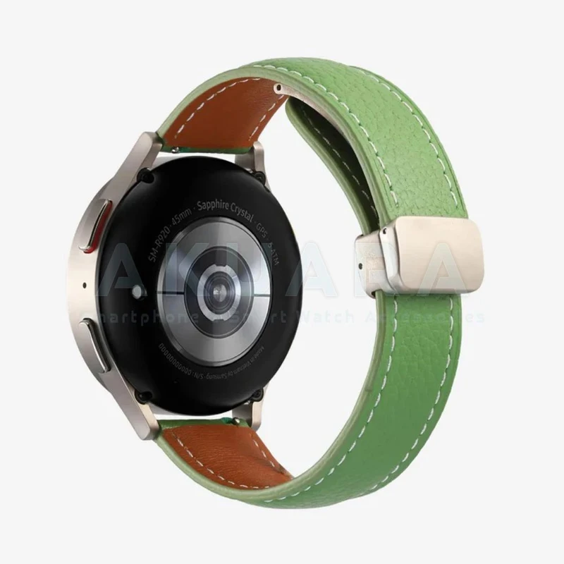 بند ساعت آکوآرا مدل Magnetic Leather مناسب برای ساعت هوشمند میبرو Lite / Color / C2 / Air سایز 20mm
