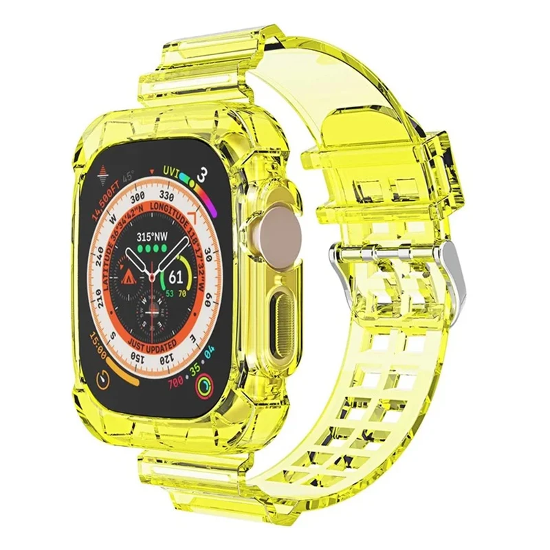 بند هاپلایت مدل Transparent Shock HL مناسب برای ساعت هوشمند ویرفیت HK8 Pro max / HK9 Ultra 2 / T900 ultra