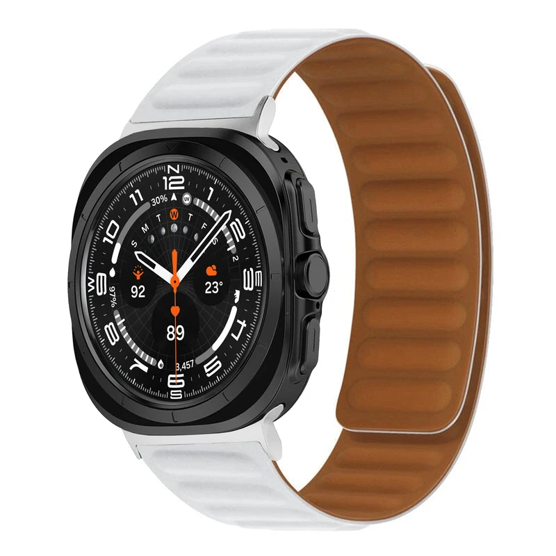 بند هاپلایت مدل Magnetic LP Silver HL مناسب برای ساعت هوشمند سامسونگ Galaxy Watch 7 Ultra 47mm