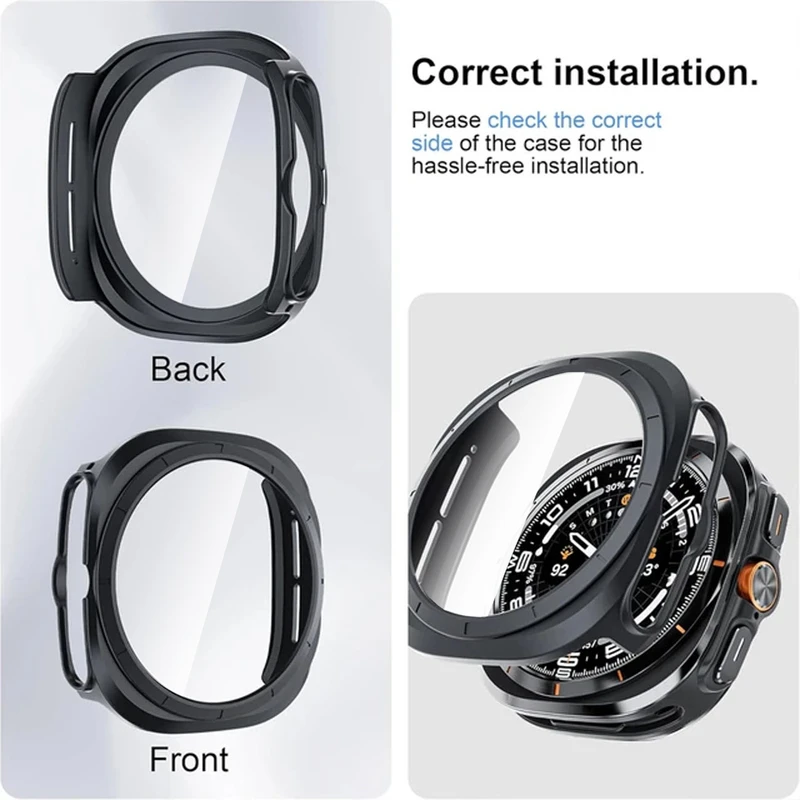 کاور شیپ مدل Ultra Protection SH مناسب برای ساعت هوشمند سامسونگ Galaxy Watch 7 Ultra 47mm