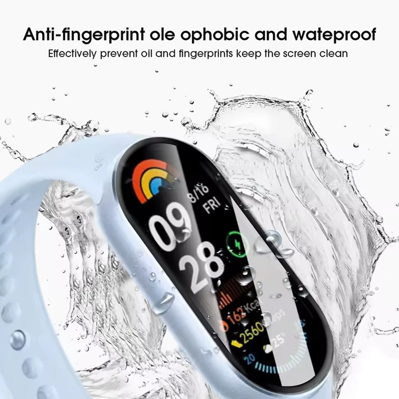 محافظ صفحه نمایش آکوآرا مدل PMMA مناسب برای ساعت هوشمند شیائومی Mi Band 10 بسته سه عددی