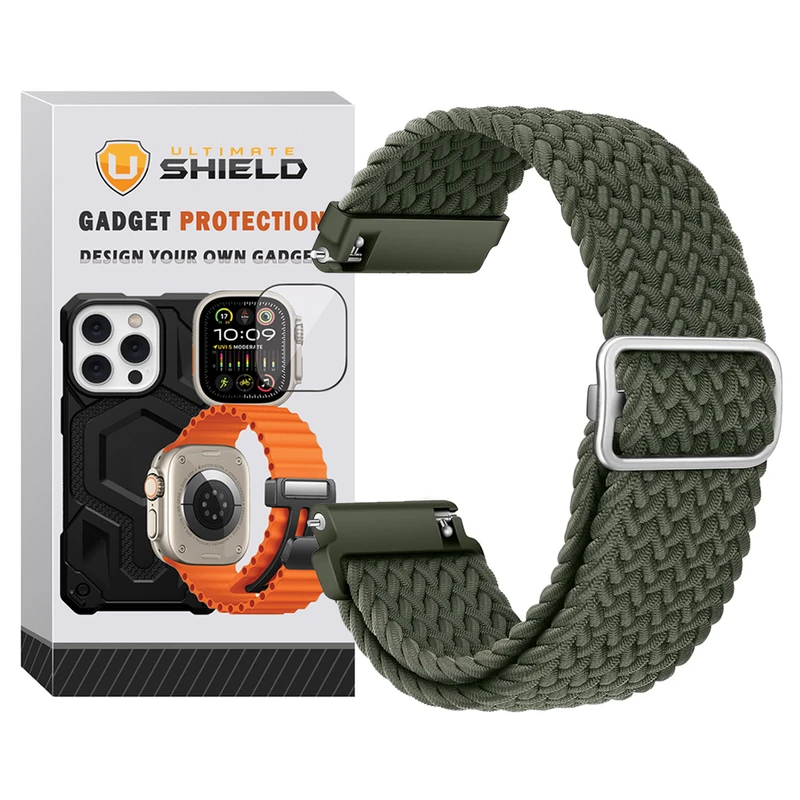 بند آلتیمیت شیلد مدل Braided LP TW مناسب برای ساعت هوشمند تی سی اچ HD2 3D Hero 2 22mm