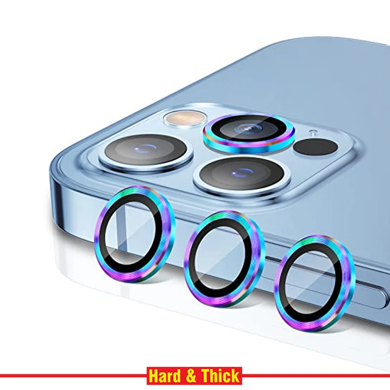 محافظ لنز دوربین هارد اند تیک مدل Ring Metal مناسب برای گوشی موبایل اپل Iphone 13 / 13 Mini