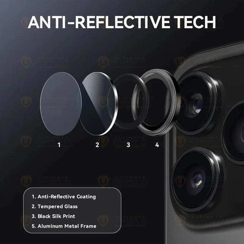 محافظ لنز دوربین آلتیمیت شیلد مدل Ring UL مناسب برای گوشی موبایل اپل iPhone 17 Pro / 17 Pro Max