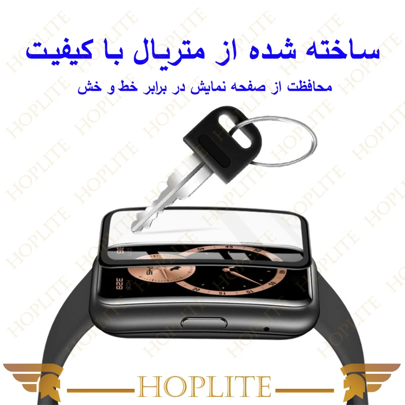محافظ صفحه نمایش نانو هاپلایت مدل Pmma-HL مناسب برای ساعت هوشمند کیو سی وای GS بسته سه عددی