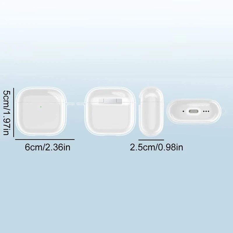 کاور هاپلایت مدل Clear Transparent HL مناسب برای کیس اپل AirPods 4