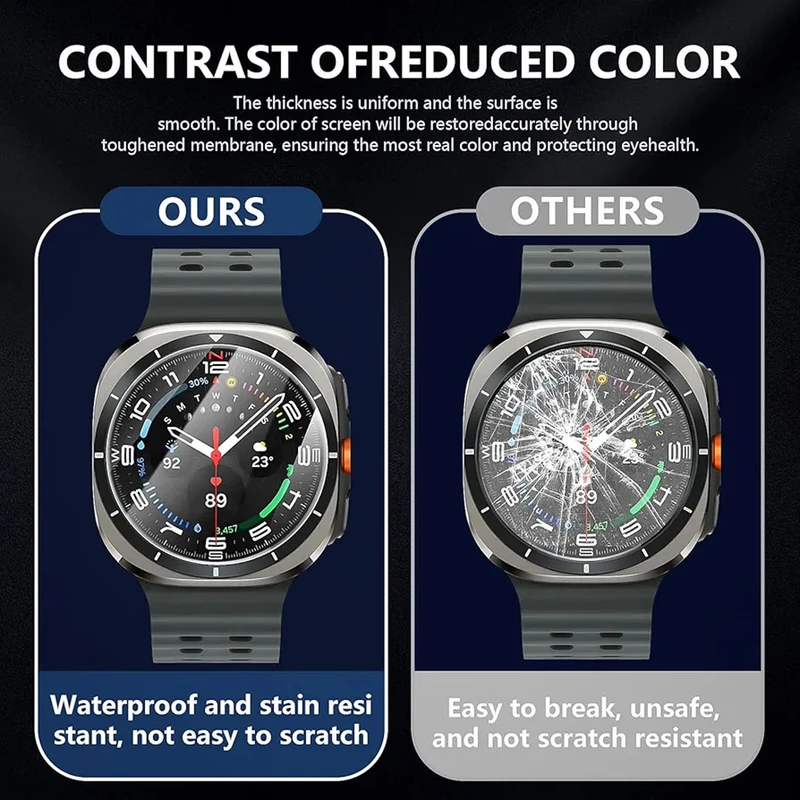 محافظ صفحه نمایش شیشه‌ای پلاس مدل Glass-PL مناسب برای ساعت هوشمند سامسونگ Galaxy Watch 7 Ultra 47mm