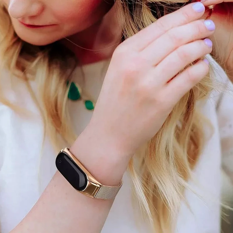 بند هاپلایت مدل Milanese HL مناسب برای ساعت هوشمند شیائومی Mi Band 7