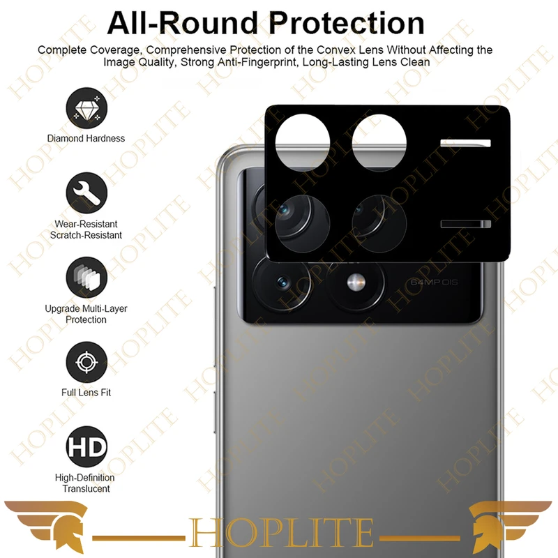 محافظ لنز دوربین هاپلایت مدل 3D-HL مناسب برای گوشی موبایل شیائومی Poco X6 Pro