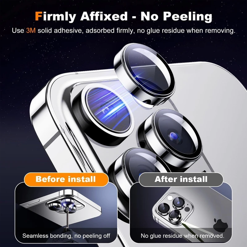 محافظ لنز دوربین پلاس مدل Ring Metal PL مناسب برای گوشی موبایل اپل iPhone 16 Pro / 16 Pro Max