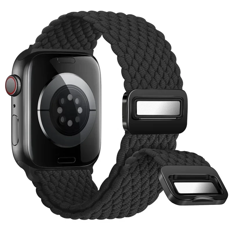 بند شیپ مدل Magnetic Braided Solo SH مناسب برای اپل واچ Series 10 46mm Aluminum