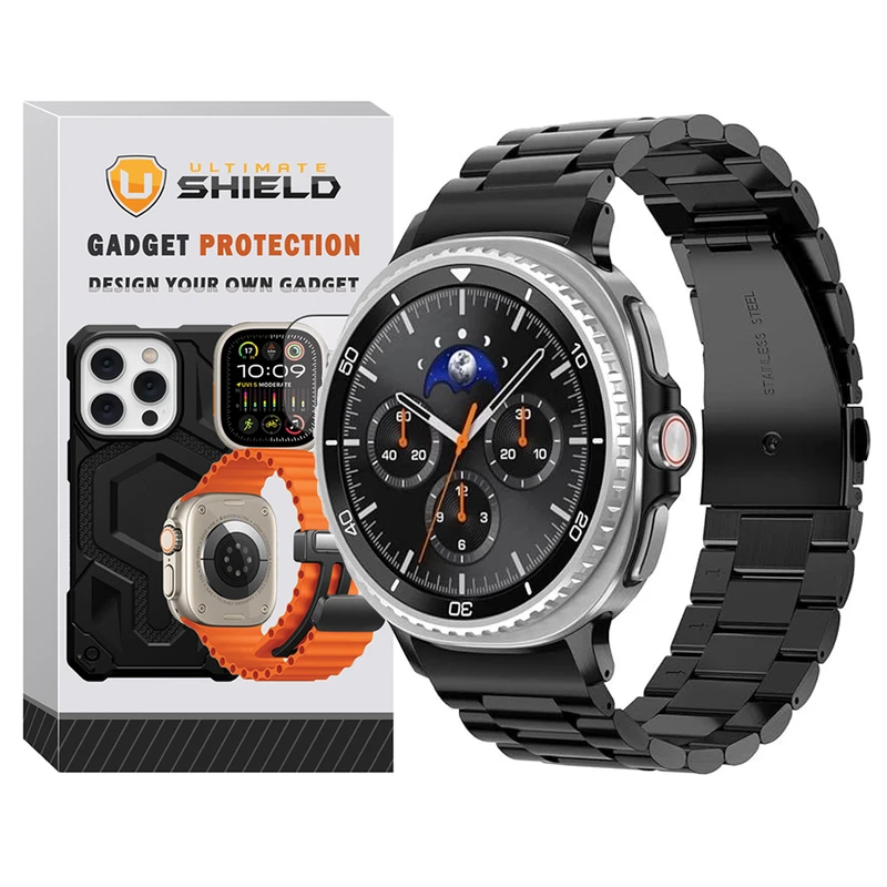 بند آلتیمیت شیلد مدل 3Row NV8 مناسب برای ساعت هوشمند سامسونگ Galaxy Watch 8 Classic 46mm
