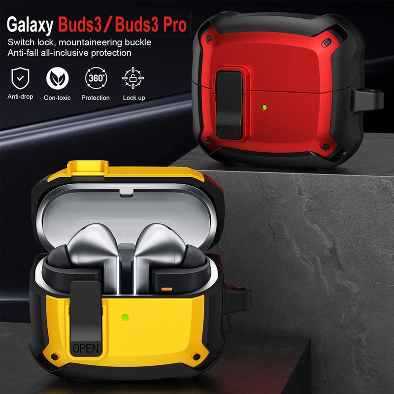 کاور هاپلایت مدل Eggshell Lock HL مناسب برای کیس هدفون بی‌سیم سامسونگ Galaxy Buds 3 / 3 Pro