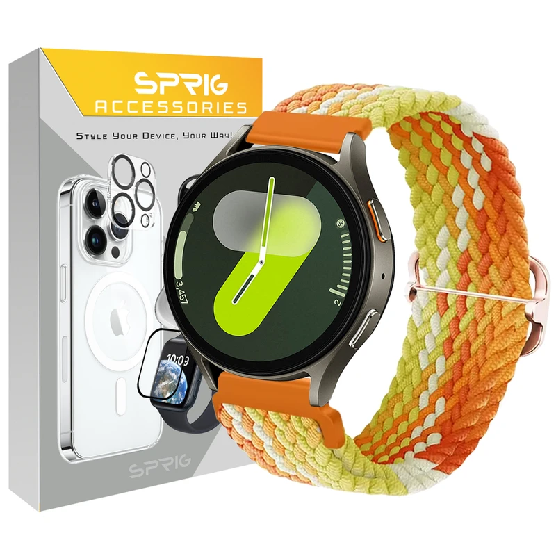 بند اسپریگ مدل Braided NewC مناسب برای ساعت هوشمند سامسونگ Galaxy Watch 4/5/6/7/FE size 40/43/44/46/47mm