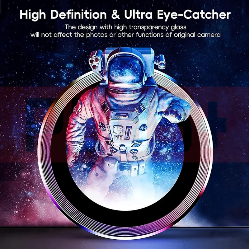 محافظ لنز دوربین پلاس مدل Ring-Metal-PL مناسب برای گوشی موبایل شیائومی Redmi Note 13 pro 5g