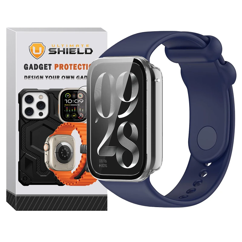 بند آلتیمیت شیلد مدل Special GRD CL مناسب برای ساعت هوشمند شیائومی Mi Band 9 pro به همراه کاور