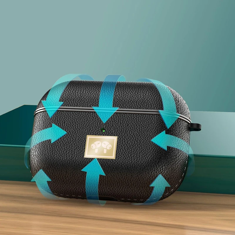 کاور پلاس مدل Leather NV مناسب برای کیس اپل Airpods Pro  Pro 2