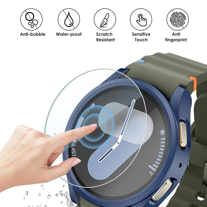 کاور شیپ مدل PC Bumper SH مناسب برای ساعت هوشمند سامسونگ Galaxy Watch 7 40mm به همراه محافظ صفحه نمایش