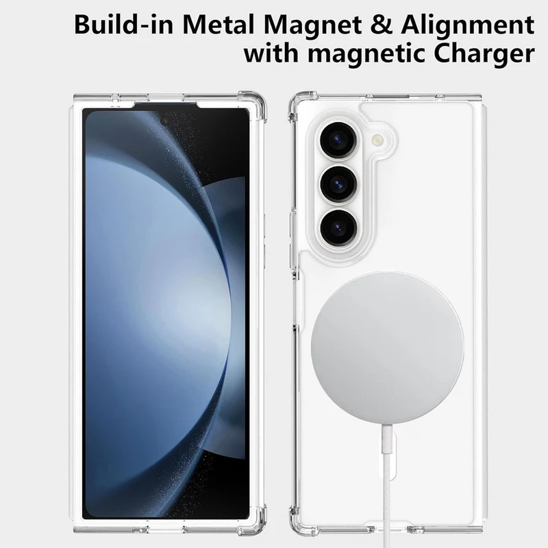 کاور آکوآرا مدل MagSafe مناسب برای گوشی موبایل سامسونگ Galaxy Z Fold 6