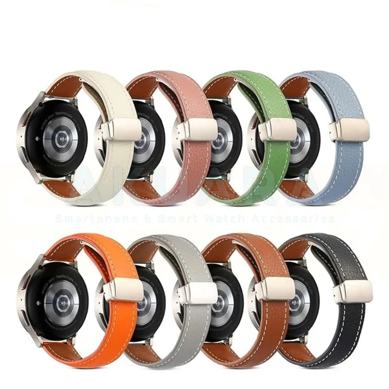 بند ساعت آکوآرا مدل Magnetic Leather AK مناسب برای ساعت هوشمند شیائومی Redmi Watch 5 Active / Redmi Watch 5 Lite سایز 22mm